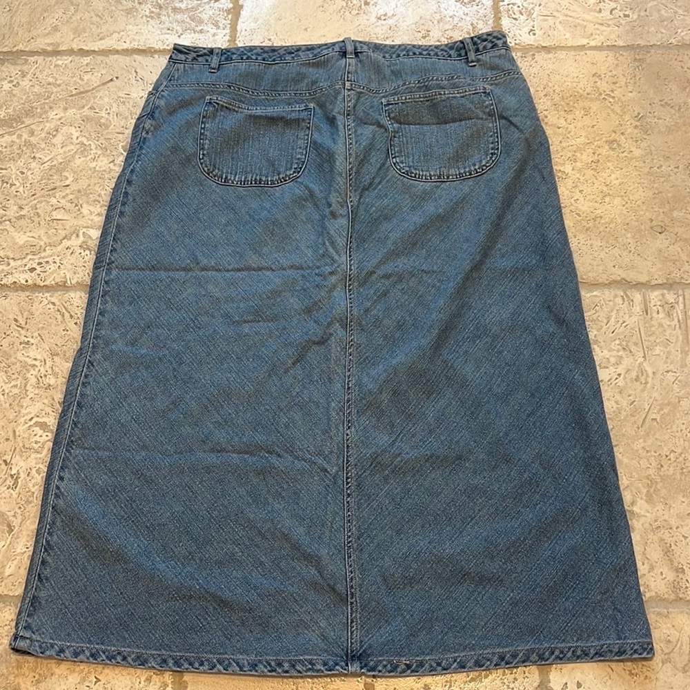 MIDI style denim skirt, size 20